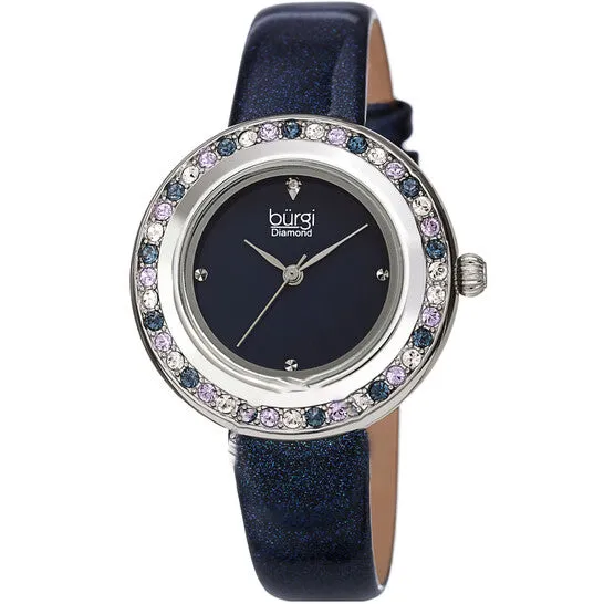 Watches JMS always Original Burgi Quartz Diamond Blue Dial Blue Polyurethane Ladies Watch BUR265BU Watches JMS always Original Burgi Quartz Diamond Blue Dial Blue Polyurethane Ladies Watch BUR265BU