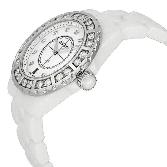Watches JMS always Original Chanel J12 Diamond Bezel White Ceramic Unisex Watch H2430 Watches JMS always Original Chanel J12 Diamond Bezel White Ceramic Unisex Watch H2430