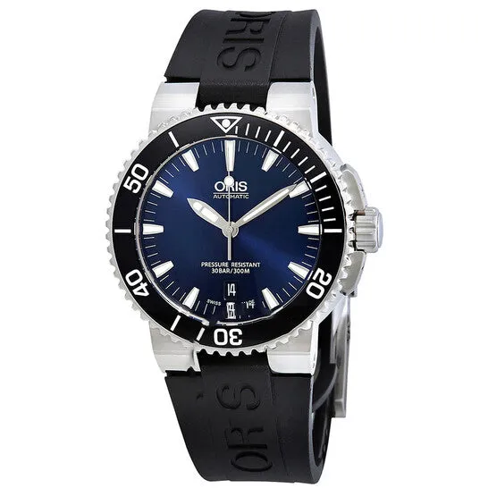 Watches JMS always Original Oris Aquis Date Dark Blue Dial Black Rubber Mens Watch 73376534135RS Watches JMS always Original Oris Aquis Date Dark Blue Dial Black Rubber Mens Watch 73376534135RS