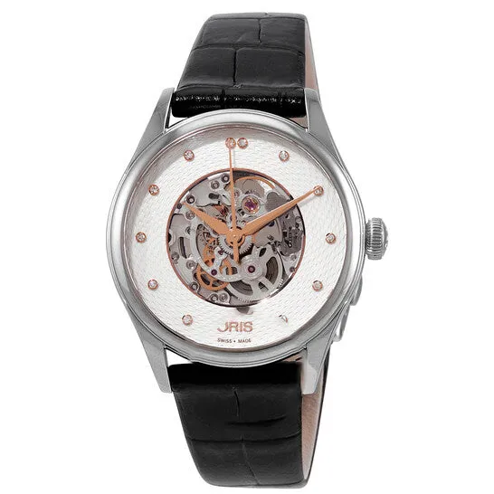 Watches JMS always Original Oris Artelier Automatic Diamond Silver Skeleton Dial Ladies Watch 01 560 7724 403107 5 17 64FC Watches JMS always Original Oris Artelier Automatic Diamond Silver Skeleton Dial Ladies Watch 01 560 7724 403107 5 17 64FC