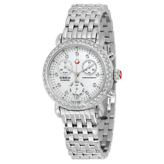 Watches JMS always Original Preowned Michele CSX Mother of Pearl Diamond Dial Ladies Watch MWW03S000002 Watches JMS always Original Preowned Michele CSX Mother of Pearl Diamond Dial Ladies Watch MWW03S000002