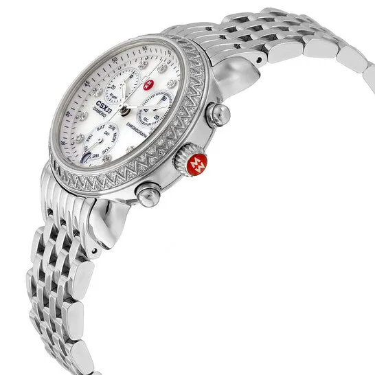 Watches JMS always Original Preowned Michele CSX Mother of Pearl Diamond Dial Ladies Watch MWW03S000002 Watches JMS always Original Preowned Michele CSX Mother of Pearl Diamond Dial Ladies Watch MWW03S000002