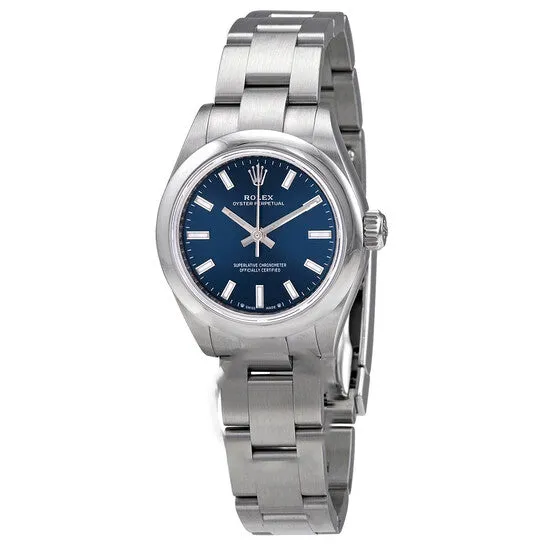 Watches JMS always Original Preowned Rolex Oyster Perpetual Automatic Chronometer Blue Dial Ladies Watch 276200BLSO Watches JMS always Original Preowned Rolex Oyster Perpetual Automatic Chronometer Blue Dial Ladies Watch 276200BLSO