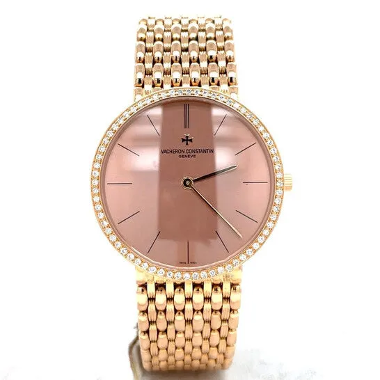 Watches JMS always Original Preowned Vacheron Constantin Classic Hand Wind Diamond Pink Dial Ladies Watch 33593454 Watches JMS always Original Preowned Vacheron Constantin Classic Hand Wind Diamond Pink Dial Ladies Watch 33593454
