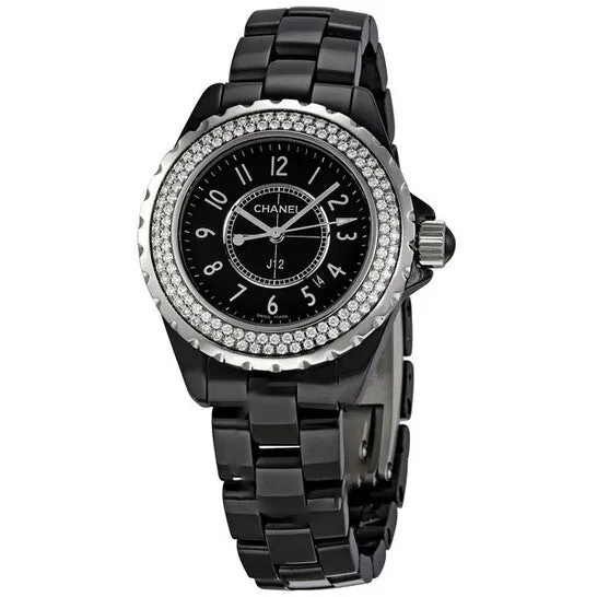 Watches Original Preowned Chanel J12 Diamonds Diamond Black Dial Ladies Watch H0949 JMS always Watches Original Preowned Chanel J12 Diamonds Diamond Black Dial Ladies Watch H0949 JMS always